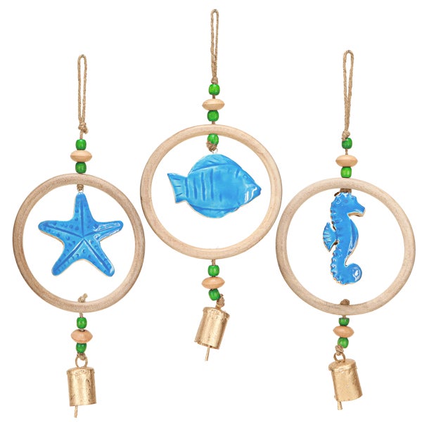 Dekoratives Windspiel mit maritimen Motiven und Glocken