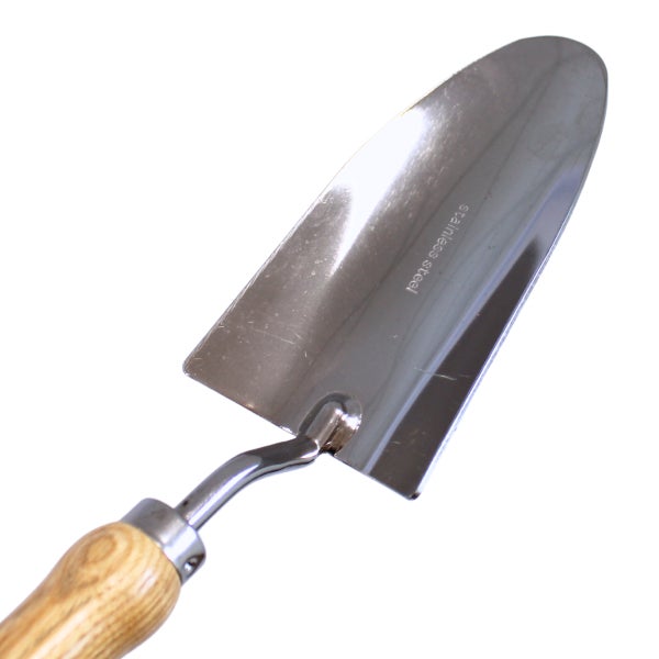 Blumenkelle (Edelstahl) mit Holzgriff
