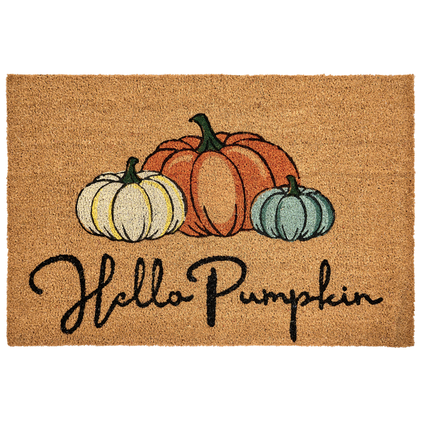 Fußmatte mit Kürbis-Motiv und dem Schriftzug Hello Pumpkin