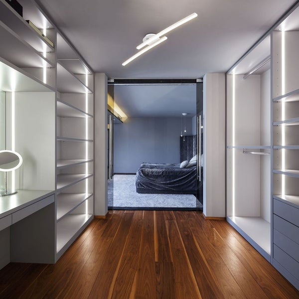 LED Deckenleuchte, matt-weiß, 2xLED/6W