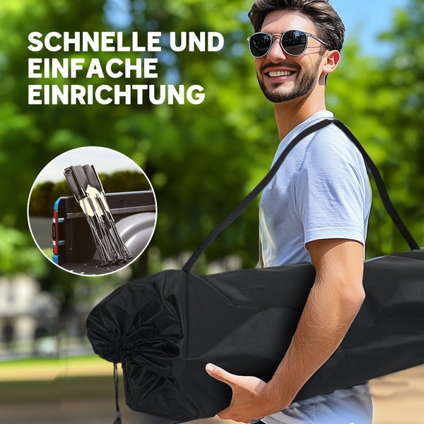 Outsunny Faltstuhl 2 Sitzer faltbar Campingstuhl mit Getränkehalter Tragetasche Outdoor Klappstuhl bis 250kg belastbar robust leicht gepolstert Angelstuhl Gartenstuhl für Garten Camping Strand