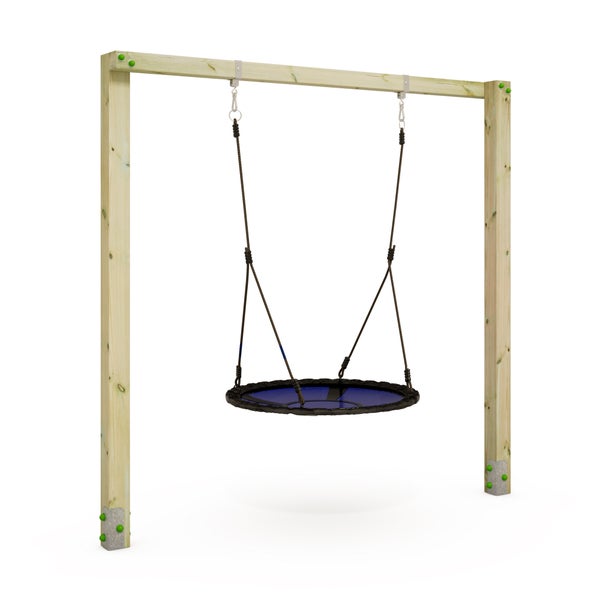 WICKEY Kinderschaukel Schaukelgestell Aero Sun Schaukel, Schaukelgerüst, Einzelschaukel, Holzschaukel