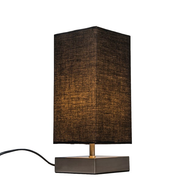 Tischleuchte mit rechteckigem Lampenschirm