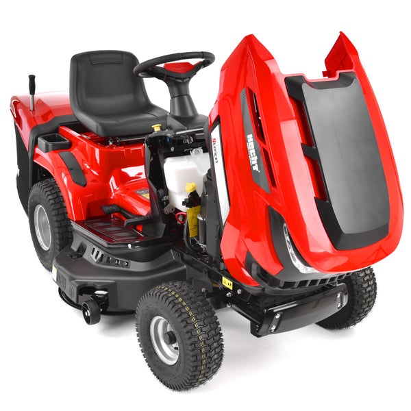 Graue Klemmmarkise auf einem modernen Balkon mit Stadtblick, montiert zwischen Boden und Decke, neben Pflanztöpfen und Beistelltisch.