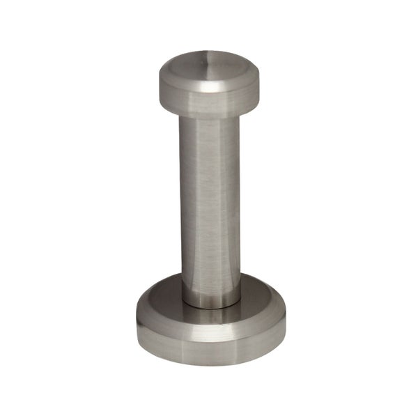 Ein einzelner Wandhaken aus Metall mit zylindrischer Form und runder Basis zur Montage.