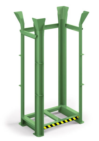 RR Industrietechnik Paletten Richtgestell RRG-15 BxTxH 1340x940x2650 mm RAL 6011 Resedagrün