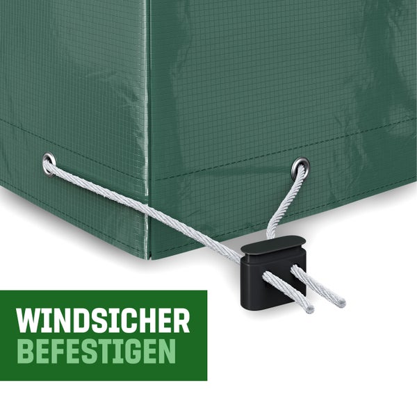 GardenGloss® Abdeckplane Gartenmöbel Wasserdicht (250x210x90cm, XXL) - 100% Wasserdicht und Witterungsbeständig - Reissfestes Material mit UV-Schutz - Abdeckung für Terrassenmöbel