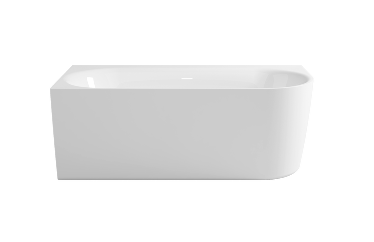 Calmwaters Vorwand-Badewanne 160x75 cm Komplettset Seamless Comfort, fugenloses Design vormontiert mit Schürze & Ablaufgarnitur, rechte Ausführung, Made in EU, Acryl, 02SL6223
