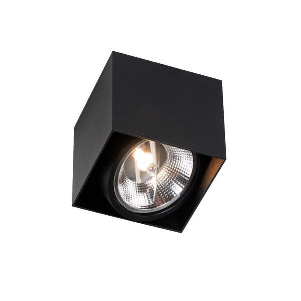 Schwarze Deckenleuchte mit Leuchtmittel