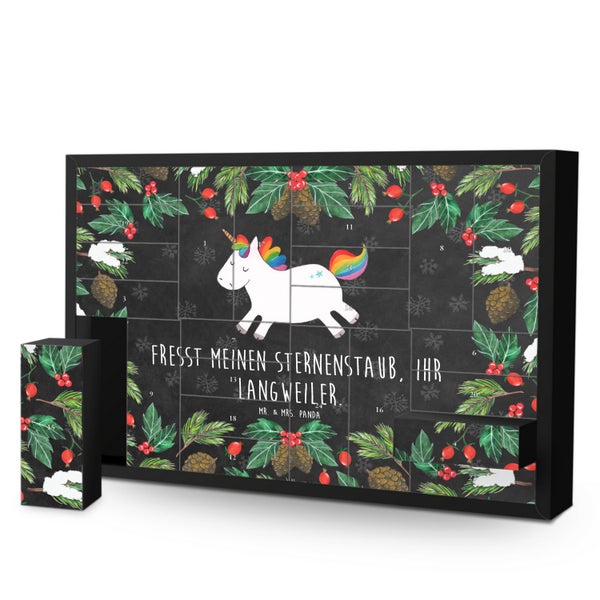 Mr. & Mrs. Panda Befüllbarer Adventskalender Einhorn Happy - Schwarz