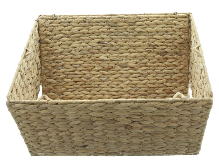 FRANK FLECHTWAREN | Füllkorb Wasserhyazinthe, groß, faltbar, WASSERHYAZINTHE, 40 x 30 x 22 cm