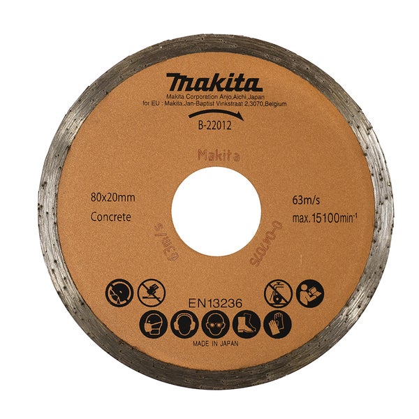 Makita Diamanttrennscheibe 80 mm Beton - B-22012