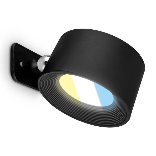 Kabellos Akku Wandlampe Ohne Bohren Magnetisch Wandleuchte Leselampe Dimmbar Schwarz