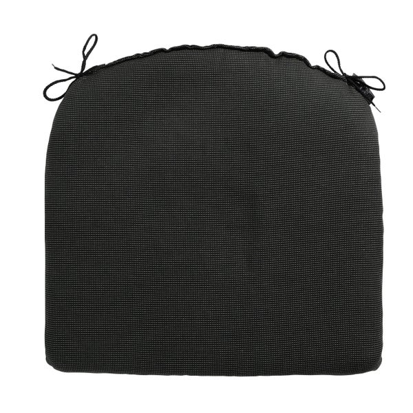 Sitzkissen Rib schwarz - Ca. 46x48 cm - 4er-Set