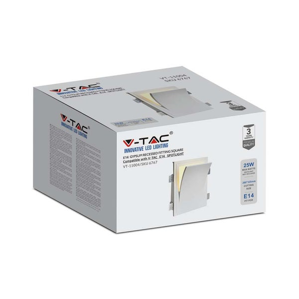 V-TAC VT-11004 - LED-Strahler - E14 Wandbeleuchtung - IP20 - Weiß