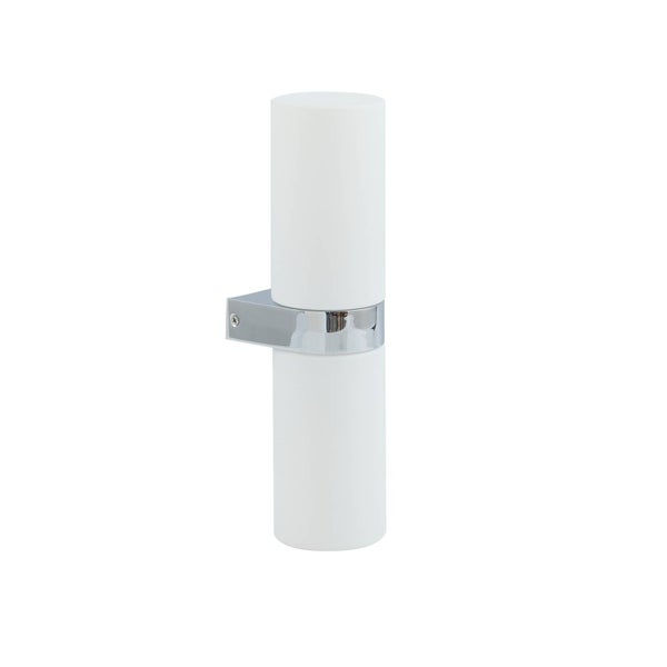 Lucande Wandleuchte, Wandlampe Bad Basolo (spritzwassergeschützt (Modern) in Chrom (2 flammig E14) - Wandleuchten Spiegelleuchte Badezimmer Wandbeleuchtung Badezimmerleuchte
