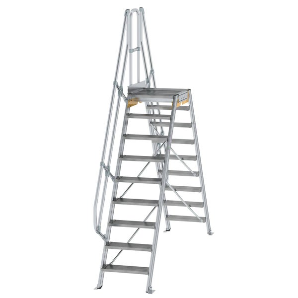 MUNK Überstieg 60° inkl. einen Handlauf, Stufenbreite 600mm, 2x9 Stufen
