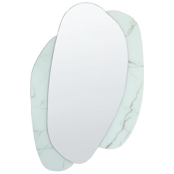 Wandspiegel PANNES 80 cm 117 cm Hellblau