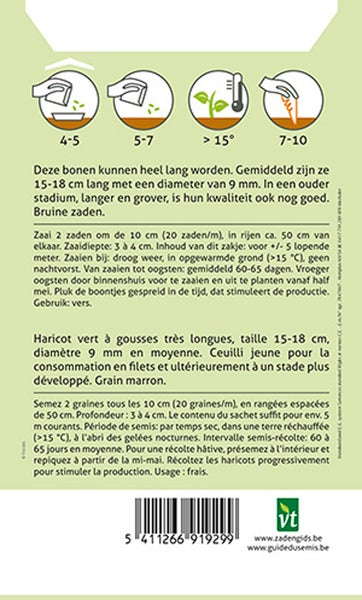 Informationen zur Aussaat von Bohnensamen