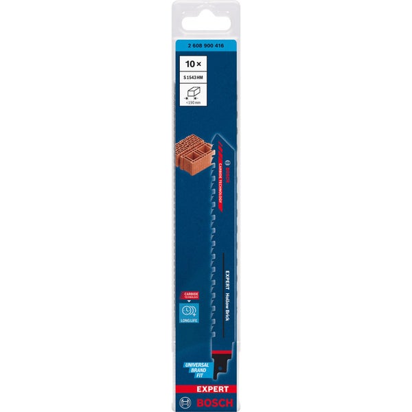 Bosch 10x Expert Hollow Brick S 1543 HM Säbelsägeblatt - 2608900416