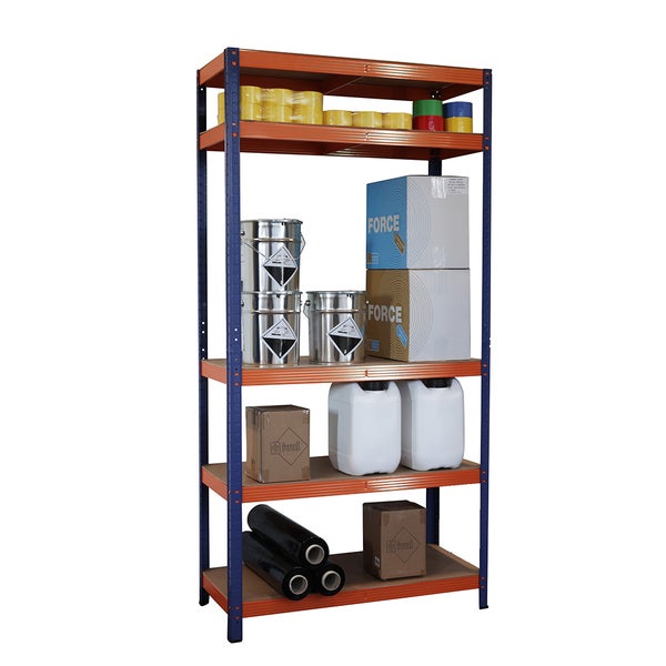 Regaleinheit – Blau/Orange – 5 Regale