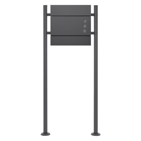 Freistehender Briefkasten mit Zeitungsfach