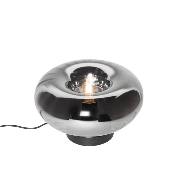 Tischleuchte mit Glaslampenschirm und Leuchtmittel