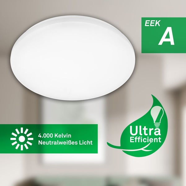 LED Deckenlampe Deckenleuchte Wohnzimmer Effizienzklasse A Flur