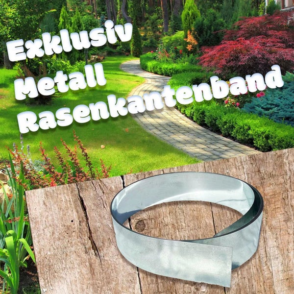 Metall Rasenkantenband zur Rasenbegrenzung im Garten