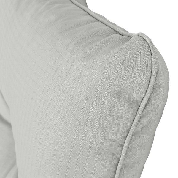 Beautissu Xluna Loungekissen Rücken 50x40x12cm Grau