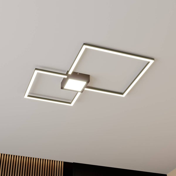 Lindby LED Deckenlampe modern, dimmbar Deckenleuchte Metall 28W Leuchtmittel 230V IP20 warmweiß (3.000K) Deckenbeleuchtung