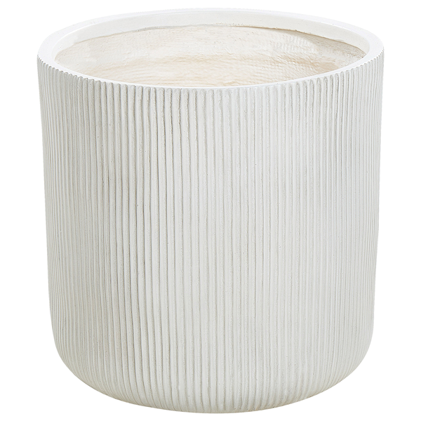 Blumenkübel OREOI 45 cm Cremeweiß