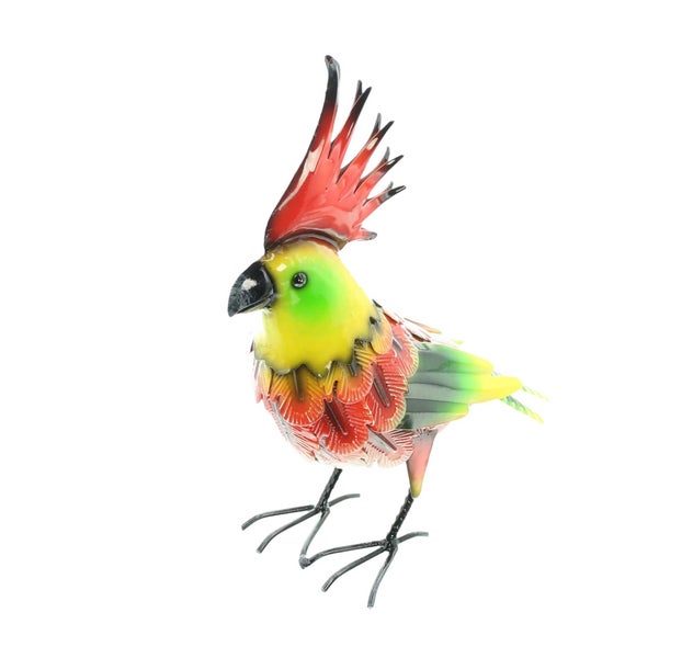 Dekorativer Metallvogel für den Garten