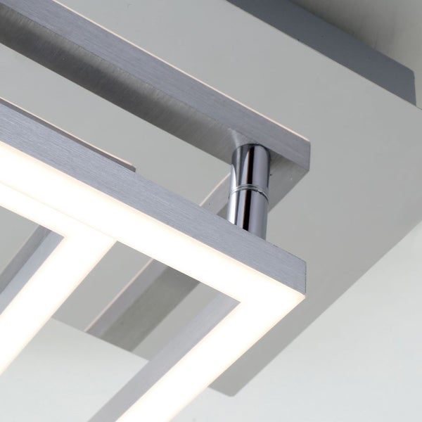 LED Deckenleuchte drehbar Metall-Kunststoff chrom-silber IP20 Briloner