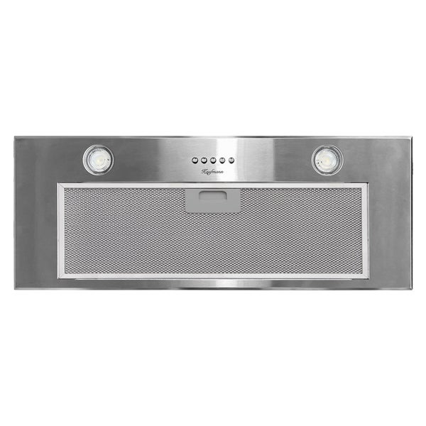 Kaufmann Unterbau Dunstabzugshaube aus Edelstahl mit LED Beleuchtung und Metallfettfilter für die Küche