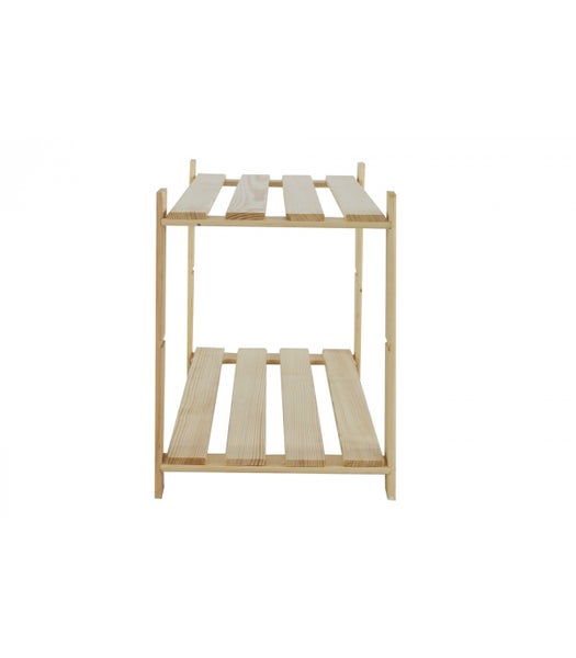 PROREGAL Holzregal Pinepeak HxBxT 50 x 80 x 38 cm 2 Fachboden 1,2 cm Dickes Kiefernholz Natur
