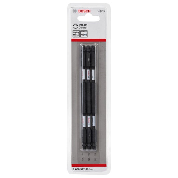 Bosch Schrauberbit-Set Impact Control mit Doppelklinge 3tlg. T25 150 mm - 2608522361