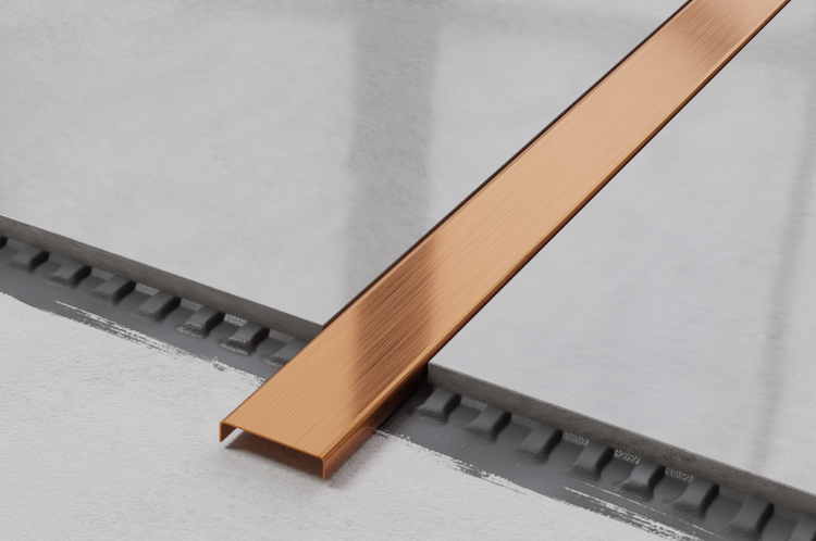 Fliesenabschlussprofil aus Metall