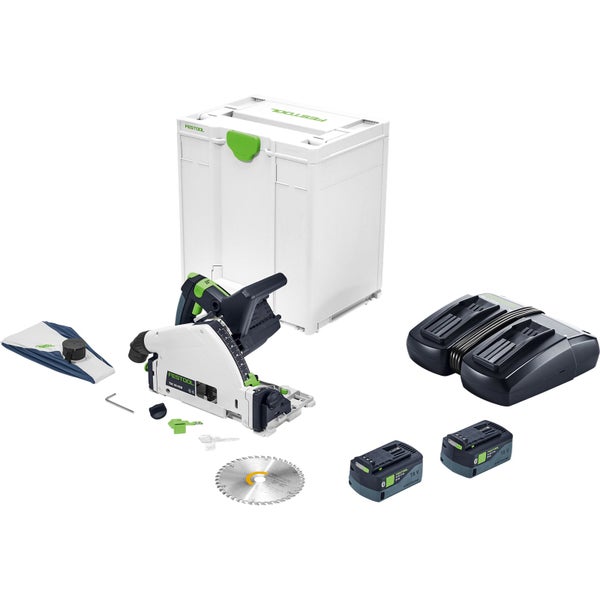 Festool Akku-Tischkreissäge Set mit Zubehör und Werkzeugkoffer