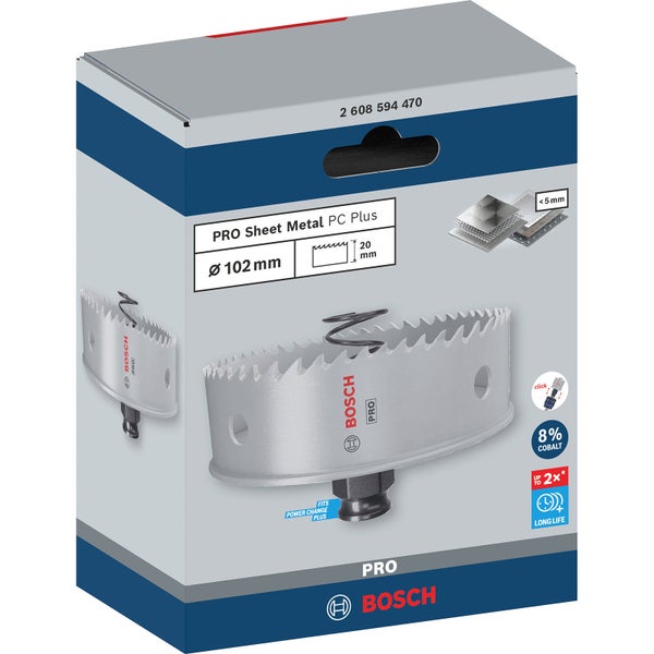 Bosch PRO Sheet Metal PC Plus Lochsäge 102 mm - 2608594470