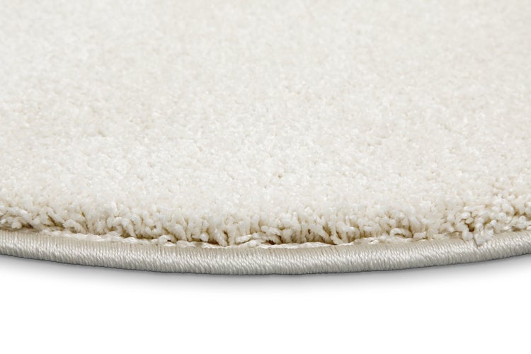 Kurzflorteppich Rund Creme Weiß Wogh WECONhome 200 cm rund