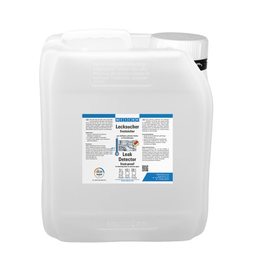 WEICON Lecksucher frostsicher|zum Auffinden von Rissen an Druckleitungen bis zu -15 °C|5 L|farblos, transparent