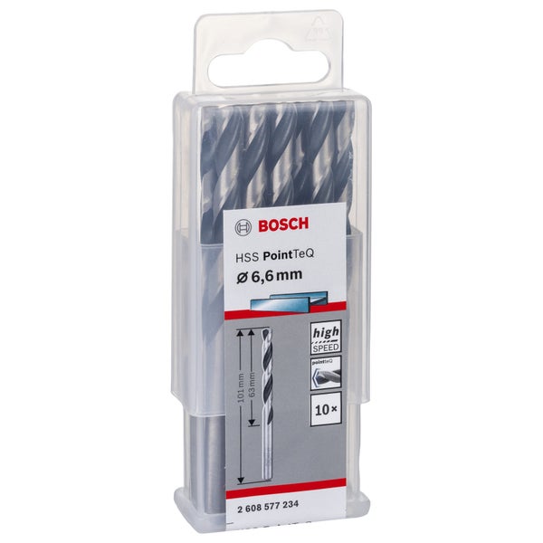 Bosch Logo HSS PointTeQ Bohrer Set Durchmesser 6,6 mm