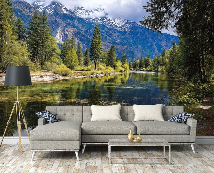 Fototapete 3D Effekt Berge Natur Vlies Tapete 250x175 cm