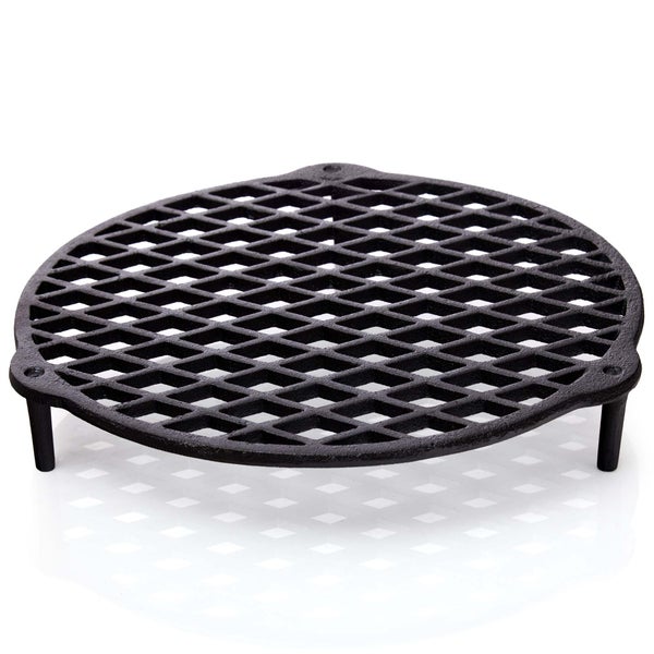 BBQ-Nerd Stapelrost aus Gusseisen Ø 30cm für 13,6L Topf | Einsatz zum Dampfgaren im Dutch Oven - Grillrost Feuerrost Untersetzer
