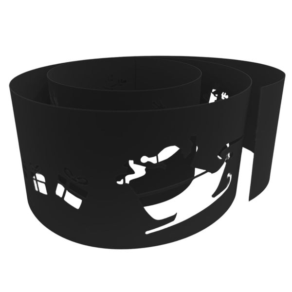 Dekorationsobjekt in Spiralform mit weihnachtlichen Ausschnitten