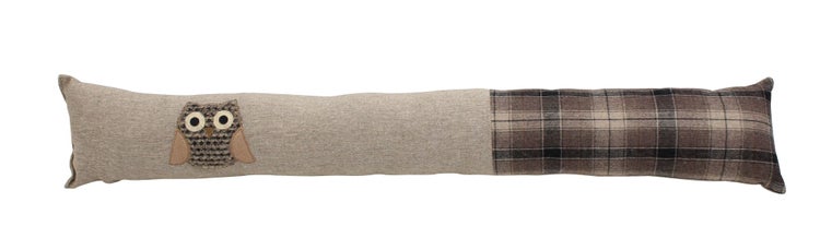 FRANK FLECHTWAREN | Zugluftstopper Eule, POLYESTER, 90 x 15 cm