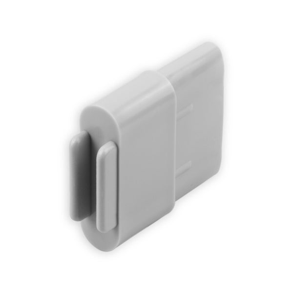 DIWARO. Endstabgleiter - Gleiter für Rolladen Endstab | 30 x 14 mm | grau | 1 Paar