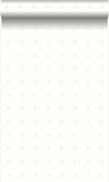 Origin Wallcoverings Tapete kleine Sterne Weiß und Silber - 53 cm x 10.05 m - 346828