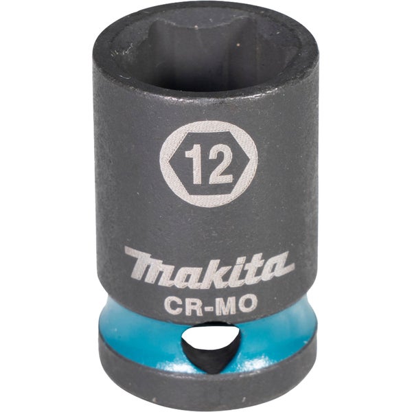 Makita Steckschlüssel aus Chrom-Molybdän-Stahl mit der Zahl 12